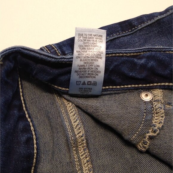 Maurices Distressed Skinny Jean M-Short Blue Denim Ripped Details Cotton Spandex - Picture 7 of 9